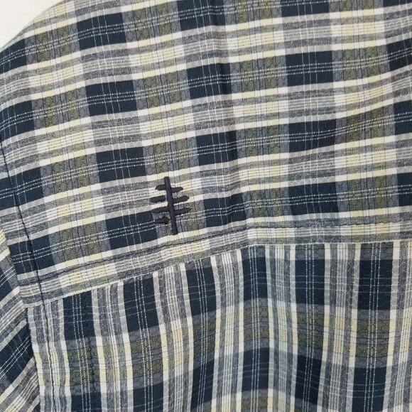 Royal Robbins Men's Insect Shield Bug Barrier Plaid Button Up Shirt Blue Large - Picture 6 of 11